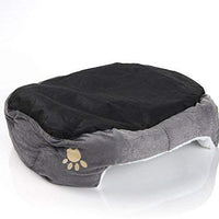 La La Pet Cama para mascotas, sofá, casa, alfombrilla, para gato, perro, cachorro, 19.69 pulgadas por 15.75 pulgadas por 5.91 pulgadas (gris, pequeño) - BESTMASCOTA.COM