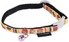 touchcat impreso collar de gato de nylon con cinturón de seguridad 8 – 12 inches - BESTMASCOTA.COM