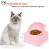 Upsky - Bol elevador de agua para gatos y perros, con soporte elevado, desmontable, sin derrames, ajustable de 0 a 30 grados, sin estrés, para gato o perro (blanco) - BESTMASCOTA.COM