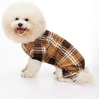 KOOLTAIL - Pijama para perro, a cuadros, para ropa de invierno para perros, suave y cálido, apto para perros pequeños, medianos y grandes - BESTMASCOTA.COM