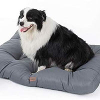 Cama para perros de Petsure M/L/XL para perros pequeños, medianos, grandes y gatos – Colchón de tela Oxford resistente al agua – Ideal para coches, jaulas de perros o camas elevadas para perros, cama elástica para perro – Gris - BESTMASCOTA.COM