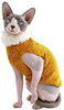Kitipcoo Sphynx - Ropa de invierno para gatos, abrigo de pelo sintético cálido, abrigo de cuello alto para gatos, pijamas para gatos y perros pequeños, suéteres para gatos sin pelo - BESTMASCOTA.COM
