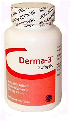 derma-3 °Cápsulas blandas para gatos y razas, pequeños 60 °Cápsulas blandas - BESTMASCOTA.COM