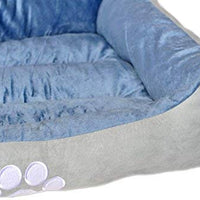 Long Rich Reversible Rectangle Pet Bed Dog Bed with Dog Paw Embroidery,Medium size, by Happycare Textiles - BESTMASCOTA.COM