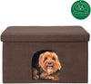 Cama para perro Furhaven, casa de fieltro para mascotas, refugio privado y taburete otomano plegable para sala de estar, para gatos y perros pequeños, disponible en varios colores y estilos - BESTMASCOTA.COM