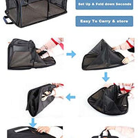 SMONT - Caja plegable para mascotas de lados suaves para gatos medianos, perros pequeños y conejos, transportador de viaje para mascotas, casa para mascotas para interior y exterior - BESTMASCOTA.COM