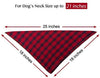 TRAVEL BUS Dog Bandana- 5pcs Washable Dog Bandanas Square Plaid Printing Dog Kerchief Set Scarf Accessories for Small to Large Dogs Cats Pets Reversible - BESTMASCOTA.COM