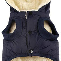 vecomfy - Sudadera con capucha para perro con forro polar y algodón extra cálido en invierno, chaqueta para perro pequeña con capucha - BESTMASCOTA.COM