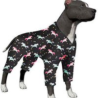 LovinPet - Ropa para perros grandes, pijamas, recuperación posquirúrgico para perros grandes, pijamas ligeros para perros, pijamas para perros de cobertura completa, caballos salvajes con estampado galopando - BESTMASCOTA.COM