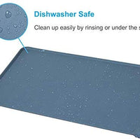 Alfombrillas de silicona impermeables para perros y gatos, antideslizantes, de grado FDA - BESTMASCOTA.COM