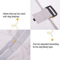 Chubasquero para perros de Nourse Chowsining para perros medianos, grandes y con capucha, para perro, poncho de lluvia, impermeables, color azul y gris - BESTMASCOTA.COM