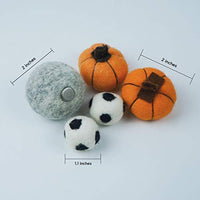 KAMY's ZOO Pelota de lana de fieltro juguetes para gatos y gatitos con Catnip - BESTMASCOTA.COM