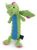 GoDog Skinny Dragons con protector para masticar, juguetes para perros de peluche duraderos con chirriadores - BESTMASCOTA.COM