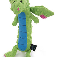 GoDog Skinny Dragons con protector para masticar, juguetes para perros de peluche duraderos con chirriadores - BESTMASCOTA.COM