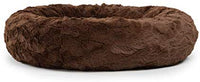 Best Friends by Sheri Lux Fur Donut Cuddler (varios tamaños) - Cama redonda para gatos y perros, alivio ortopédico, autocalentamiento y acogedor para un sueño mejorado, Prime, lavable a máquina, parte inferior resistente al agua - BESTMASCOTA.COM
