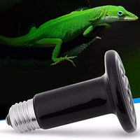 FSY 2 Pack 100W Ceramic Heat Lamp Bulb Emitter Infrared Reptile Heat Heater Lamps Bulbs for Pet Coop Heater Lizard Turtle Brooder Aquarium Snake No Harm No Light - BESTMASCOTA.COM