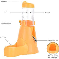 Guardians - Botella de agua para hámster, botella de agua automática para mascotas con contenedor de alimentos, base para choza, para colgar, botellas de alimentación de agua, dispensador automático para animales pequeños - BESTMASCOTA.COM