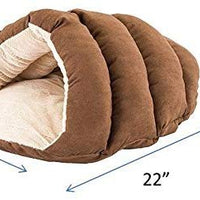 Cama para mascota en forma de cueva, para acurrucarse, de Ethical Pets, 22", Negro - BESTMASCOTA.COM