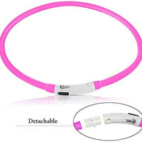 Collar LED para perro, recargable por USB, collar brillante para perro, cuello iluminado, mejora la seguridad y visibilidad de la mascota en la noche, 3 modos intermitentes, resistente al agua, collar iluminado para perros pequeños y medianos grandes - BESTMASCOTA.COM