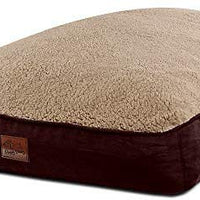 Floppy Dawg cama para perro extragrande con funda extraíble y forro impermeable. Fabricado para perros grandes de hasta 100 libras y más. Tamaño Jumbo 48 x 30 y relleno de 8 pulgadas de alto con piezas de espuma viscoelástica. - BESTMASCOTA.COM