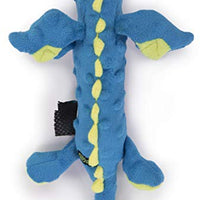 GoDog Skinny Dragons con protector para masticar, juguetes para perros de peluche duraderos con chirriadores - BESTMASCOTA.COM