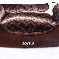 Cama ortopédica para perro JOYELF, tamaño mediano, con funda extraíble y lavable para perros pequeños a medianos y juguetes como regalo - BESTMASCOTA.COM
