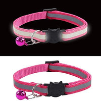 KZHAREE Collar reflectante de nailon para gato, campana, ajustable, para perros pequeños (12 piezas/juego) - BESTMASCOTA.COM