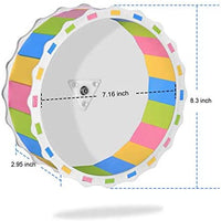 Rueda de hámster de juguete silencioso para ejercicio, diámetro de jaula, accesorio para hámster, entretenimiento, mantenerse saludable - BESTMASCOTA.COM