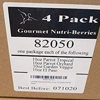 LAFEBER'S Gourmet Nutri-Berries - Paquete de muestras de alimentos variados, hechos con ingredientes no OMG y de grado humano, para loros, 10 onzas cada uno - BESTMASCOTA.COM