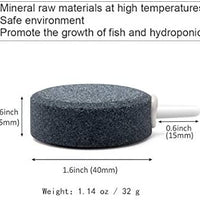Wenshall - Piedras de aire redondas pequeñas para acuarios, difusor de oxígeno, tanque de peces, para acuarios, hidroponía, piedra de oxígeno 4/8 piezas - BESTMASCOTA.COM