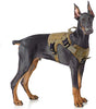 Rabbitgoo Tactical Dog Harness Vest Large with Handle, Military Working Dog Molle Vest with Metal Buckles & Loop Panels, No-Pull Adjustable Training Harness with Leash Clips for Walking Hiking Hunting - BESTMASCOTA.COM