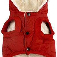 vecomfy - Sudadera con capucha para perro con forro polar y algodón extra cálido en invierno, chaqueta para perro pequeña con capucha - BESTMASCOTA.COM