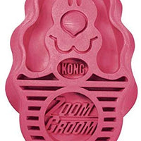 KONG ZoomGroom - Cepillo para perros (tamaño pequeño), color frambuesa - BESTMASCOTA.COM