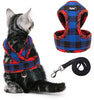 PUPTECK X-Figura Arnés para gato con correa – cuello ajustable a prueba de escape, chaqueta de malla para gatitos, cachorros - BESTMASCOTA.COM