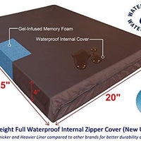 Dogbed4less Premium Memory Foam Dog Bed, Pressure-Relief Orthopedic | Waterproof Case, Washable Durable Denim Cover and Bonus 2nd External Cover, 7 Sizes, Blue - BESTMASCOTA.COM