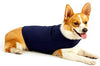 Furubaby Ansiedad Perro Abrigo una camisa Calm Down Perro Chaqueta para xs Pequeño Mediano Grande XL Perros | Color Sólido Azul Gris Verde Rosa Thunder Dog Wrap(Dark Blue) - BESTMASCOTA.COM