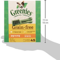 GREENIES Grain Free Dental Dog Treats - Petite (15-25lbs.) - BESTMASCOTA.COM