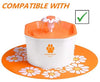 Pawstrust Fuente de agua para gatos, 1,6 L, dispensador automático de filtro de agua para mascotas con alfombrilla de silicona, súper silencioso, sano e higiénico y filtros de repuesto - BESTMASCOTA.COM