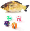 HIPET 21 piezas Juguetes interactivos para gatos, juguetes surtidos, bolas de túnel, plumas de pescado, varita de ratones, Básico - BESTMASCOTA.COM