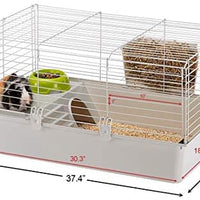 Cavie Guinea Pig Cage & Rabbit Cage | Pet Cage Includes Free Water Bottle, Hay Feeder, Hide-Out & Food Bowl - BESTMASCOTA.COM