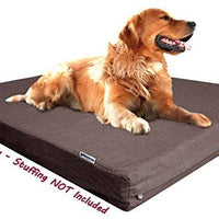 Dogbed4less - Funda exterior para cama de mascotas, color marrón chocolate, para cama de mascotas pequeña, mediana y extragrande - BESTMASCOTA.COM