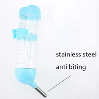 Lonni Hamster Water Bottle, 125 ML Small Animal Water Bottle Water Auto Dispenser with Food Container Base for Hamsters Rabbit Gerbil - BESTMASCOTA.COM