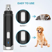 oneisall - Molinillo de uñas para perros, 2 velocidades, silencioso, recargable por USB, profesional, para mascotas, cuidado de uñas y cuidado de garras para perros y gatos pequeños, medianos y grandes - BESTMASCOTA.COM