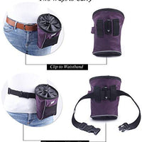 VIVAGLORY - Bolsa de regalo para perros, estilo deportivo y apertura ampliada, bolsa de regalo para perros con cintura ajustable, dispensador de bolsas de caca lo suficientemente grande para llevar golosinas, kibbles, juguetes para mascotas | 2 maneras de - BESTMASCOTA.COM