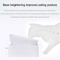 Marchul - Cuenco de agua automático para perros y gatos, cuenco de comida para agua, doble de 0-15°, inclinable ajustable para agua y comida, cuencos elevados para gatos - BESTMASCOTA.COM