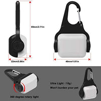 Derlights Luz para perro con USB recargable, collar de clip de luz, IP65 impermeable LED de seguridad luces de emergencia para perro para caminar por la noche, gatos, mascotas, camping o bicicleta, paquete de 2 - BESTMASCOTA.COM