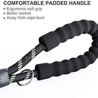 Toozey - Correa para perro de 4.9 ft, correa de cuerda con cómodo mango acolchado e hilos reflectantes, resistente correa trenzada para perros medianos y grandes - BESTMASCOTA.COM