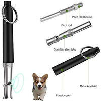 Silbato de perro Hivernou para detener el ladrido, ajustable ultrasónico, silbato de entrenamiento de perro silencioso, control de corteza para perros, 1 paquete de silbato para perro con 1 correa de cordón - BESTMASCOTA.COM