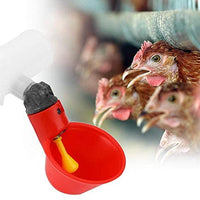 Vasos de plástico para pollo, 10 unidades, automáticos, para bebidas, para patios traseros, pájaros, codorniz, paloma, gallina, comedero de agua - BESTMASCOTA.COM