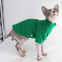 Sphynx - Ropa de invierno para gato, gruesa, de algodón, de doble capa, para mascotas, jersey, camisetas con mangas, pijamas para gatos y perros pequeños - BESTMASCOTA.COM